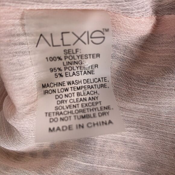 Alexis Licett Halter Neck Tiered Maxi Open Back Strap Dress Color Amazonia Sz S - Picture 8 of 8